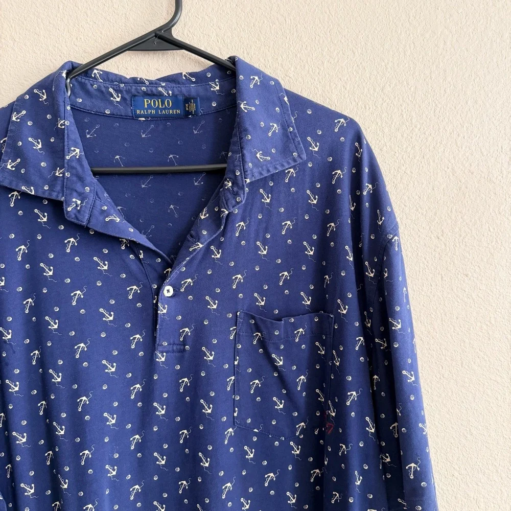 Polo Ralph Lauren Anchor Print Polo XL Tall